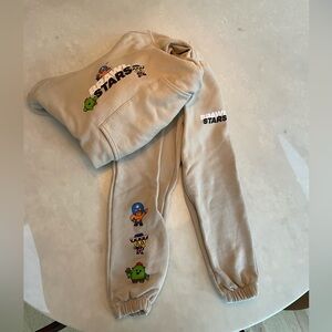 Brawl Stars sweatpants outfit set boys size 10 Zara